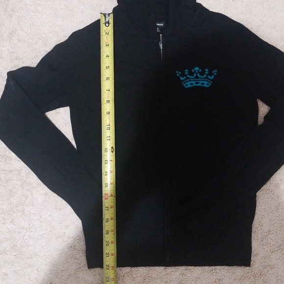 Express Hoodie Sweater Size Small Black - Picture 5 of 6